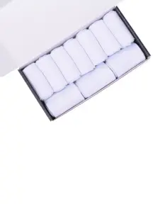 Набор из 10 пар женских носков (Челны Текстиль) БЕЛЫЕ (L34-10-0ж)