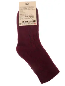 Женские полушерстяные носки RuSocks (Орудьевский трикотаж) БОРДОВЫЕ (Ж-185)
