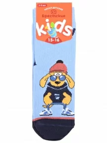 Детские носки Брестские (БЧК), 14С3081, рис. 4016, ГОЛУБЫЕ