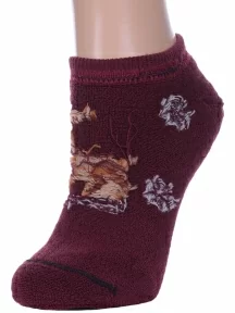 Женские махровые шерстяные носки АЛЬТАИР, ДМ-50, БОРДОВЫЕ