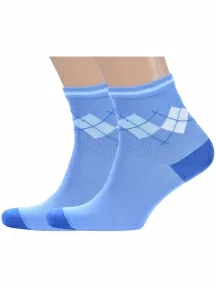 Комплект из 2 пар детских носков LORENZLine, 2-П11, ТЕМНО-ГОЛУБЫЕ