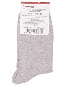 Женские теплые носки Hobby Line, Нжа6190-01, СВЕТЛО-СЕРЫЕ