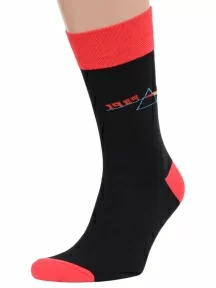 Мужские носки MSCLUB №М44, nm-503, ЧЕРНЫЕ, "1989 Pink Floyd"