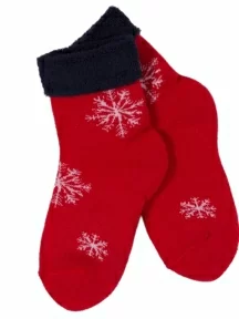 Детские махровые носки LORENZline, Л95, КРАСНЫЕ