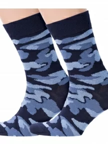 Комплект из 2 пар мужских носков Брестские (БЧК), 2-16С2126, рис. 049, ТЕМНО-СИНИЕ