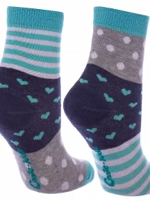 Детские носки Conte kids, 17С-10СП, рис. 282, СЕРО-БИРЮЗОВЫЕ
