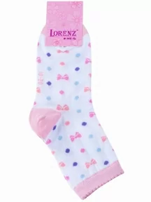Детские носки LORENZline, Л105, БЕЛО-РОЗОВЫЕ