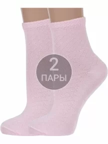 Комплект из 2 пар женских бамбуковых носков ХОХ, 2-G-223, РОЗОВЫЕ