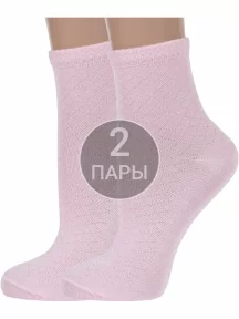 Комплект из 2 пар женских бамбуковых носков ХОХ, 2-G-223, РОЗОВЫЕ