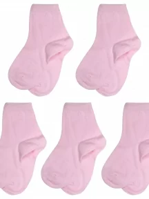 Комплект из 5 пар детских носков Борисоглебский трикотаж, 5-8С920, №45 СВЕТЛО-РОЗОВЫЕ