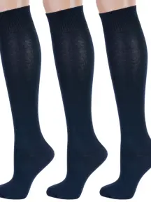 Комплект из 3 пар женских гольфов RuSocks (Орудьевский трикотаж) ТЕМНО-СИНИЕ (3-Ж-160/1)