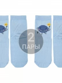 Комплект из 2 пар детских носков Akos, 2-CK41800 049, ГОЛУБЫЕ