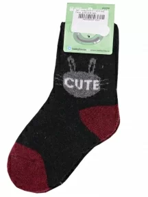 Детские теплые махровые носки Hobby Line, Ндад7618-01, ЧЕРНЫЕ