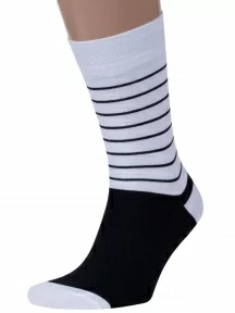 Мужские носки "Нева-Сокс", MAG-26, БЕЛО-ЧЕРНЫЕ