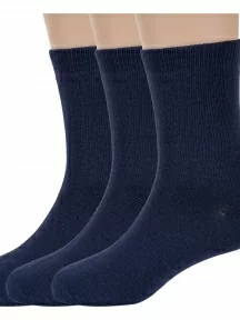 Комплект из 3 пар детских носков ХОХ, 3-d-1227, ТЕМНО-СИНИЕ