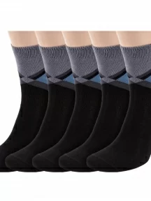 Комплект из 5 пар носков ХОХ, 5-U-3R2, СЕРЫЕ