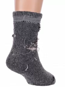 Детские теплые махровые носки Hobby Line, 7629-6, ТЕМНО-СЕРЫЕ