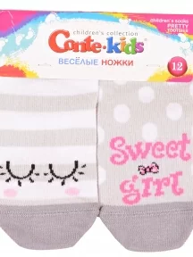 Детские носки Conte kids, 17С-10СП, рис. 284, СВЕТЛО-СЕРЫЕ