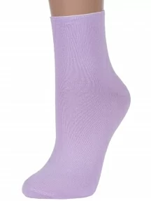 Комплект из 3 пар женских носков без резинки ХОХ, 3-G-1406, СИРЕНЕВЫЕ