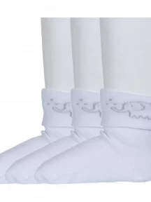 Комплект из 3 пар детских носков RuSocks (Орудьевский трикотаж), 3-Д3-130091М, БЕЛЫЕ