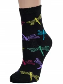 Женские носки LORENZline, Д103, МУЛЬТИКОЛОР, рис. Стрекоза