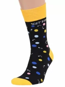 Мужские носки MSCLUB №М44, nm-504, ЧЕРНЫЕ, "1976 IGGY POP"