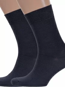 Комплект из 2 пар мужских бамбуковых носков Брестские (БЧК), 2-14С2507, рис. 000, ТЕМНО-СЕРЫЕ