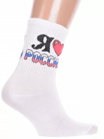 Спортивные носки Hobby Line, нус80159-13-13-01, БЕЛЫЕ