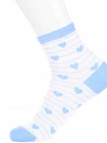 Детские носки LORENZline, П2, БЕЛО-ГОЛУБЫЕ