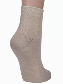 Детские носки из 100% хлопка "НАШЕ" Смоленской чулочной фабрики, С115, рис. 1, БЕЖЕВЫЕ №52-1