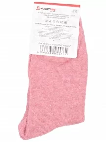 Женские теплые носки Hobby Line, Нжа6198-19, РОЗОВЫЕ