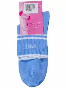 Женские носки LORENZline, С25, ГОЛУБЫЕ