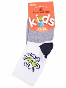Детские носки Брестские (БЧК), 14С3081, рис. 4014, БЕЛЫЕ