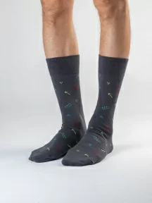 Набор из 3 пар мужских носков MSCLUB №М39, ВИ3-НМ39, микс 1 "Зеленый"