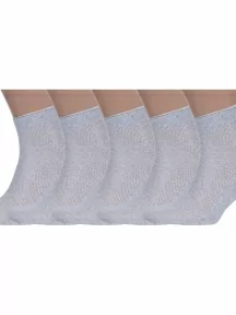 Комплект из 5 пар мужских носков Альтаир, 5-А43, СВЕТЛО-СЕРЫЕ