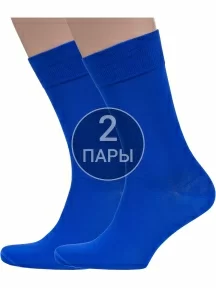 Комплект из 2 пар мужских носков Sergio Di Calze из мерсеризованного хлопка, 2-17SC6, ВАСИЛЬКОВЫЕ