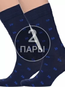 Комплект из 2 пар мужских носков "Нева-Сокс", 2-VO33, ТЕМНО-СИНИЕ
