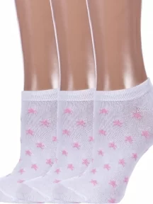 Комплект из 3 пар детских носков "Красная ветка", 3-С-1706, БЕЛЫЕ