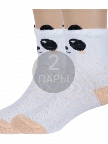 Комплект из 2 пар детских носков "Борисоглебский трикотаж", 2-8С976, БЕЛЫЕ