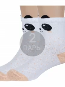 Комплект из 2 пар детских носков "Борисоглебский трикотаж", 2-8С976, БЕЛЫЕ