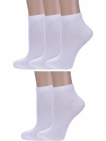 Комплект из 5 пар женских носков Альтаир, 5-А61, БЕЛЫЕ