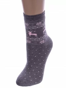 Детские махровые носки RuSocks (Орудьевский трикотаж), Д3-33489Д, ТЕМНО-СЕРЫЕ