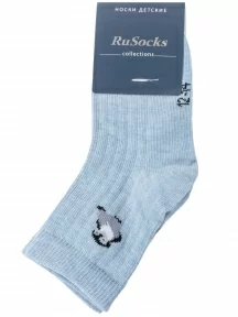 Детские носки RuSocks (Орудьевский трикотаж), Д3-130096М, рис. 02, СВЕТЛО-ГОЛУБЫЕ