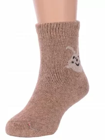 Детские теплые махровые носки Hobby Line, Ндад7618-02, СВЕТЛО-КОРИЧНЕВЫЕ