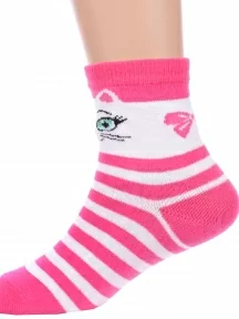 Детские носки "Красная ветка", С-785, ЯРКО-РОЗОВЫЕ