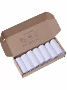 Набор из 7 пар мужских носков MSCLUB, 7-ПН-01, БЕЛЫЕ