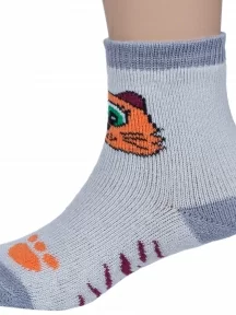 Детские махровые носки "НАШЕ" Смоленской чулочной фабрики, 232С1, рис. 11, СВЕТЛО-СЕРЫЕ №91