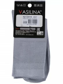 Мужские бамбуковые носки VASILINA, 3С4110, СВЕТЛО-СЕРЫЕ