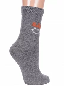 Женские теплые носки Hobby Line, Нжа6190-01, ТЕМНО-СЕРЫЕ