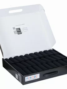 Набор из 30 пар мужских носков "Бизнес" (RuSocks / Орудьевский трикотаж), РуС-30, черные в черном кейсе